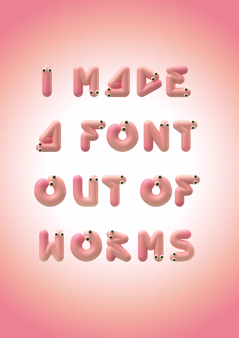Cover image for Wormies alphabet - Personal project