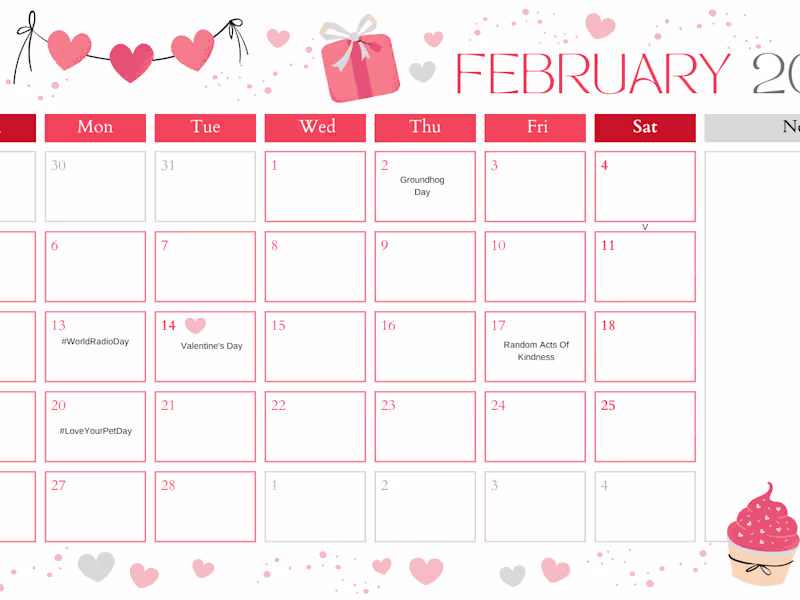 Cover image for Social Media Calendar