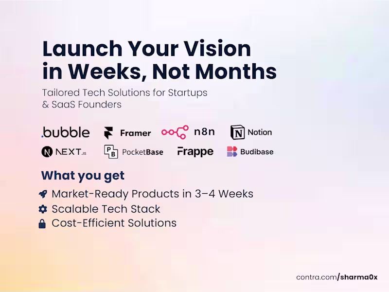 Cover image for Launch Your Vision  in Weeks, Not Months