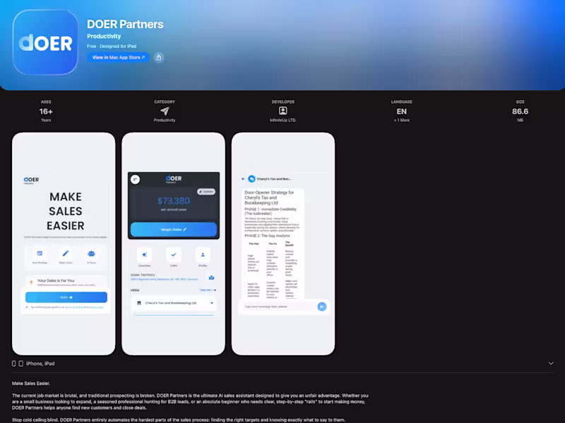 Cover image for DOER Partners: AI-Powered B2B Sales Engine