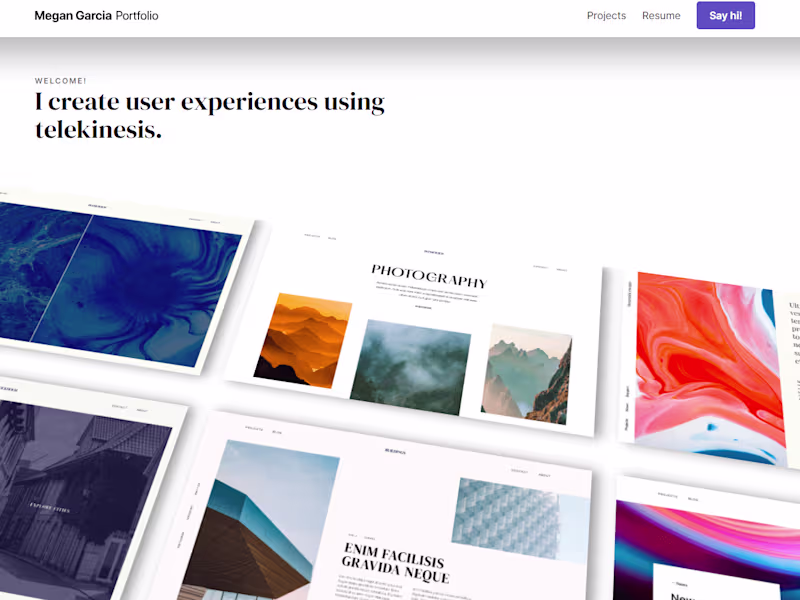 Cover image for UX Designer's Portfolio