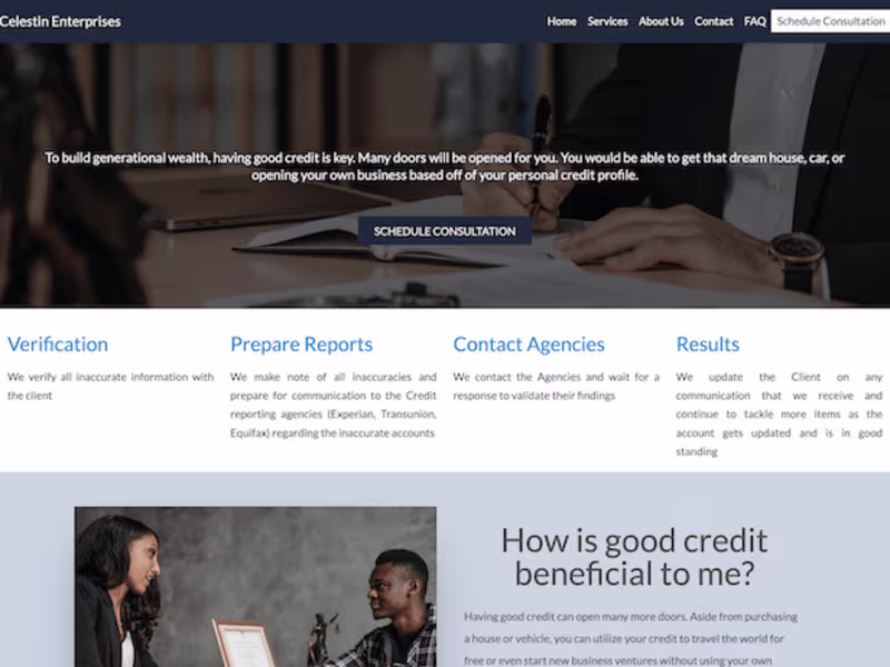 Cover image for Celestin Enterprises - At Celestin Enterprises, we want to see …