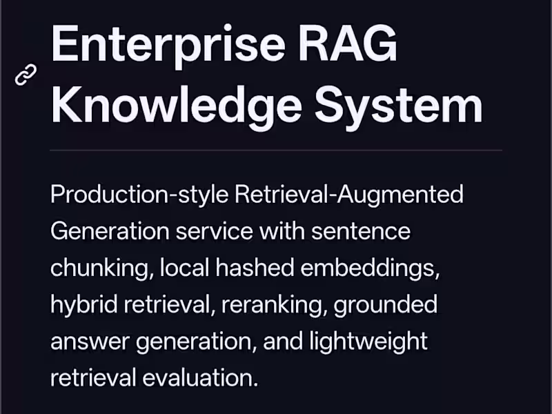 Cover image for Development of Enterprise RAG Knowledge System