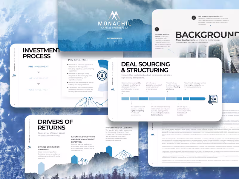 Cover image for Pitch Deck For Private Credit Management Firm