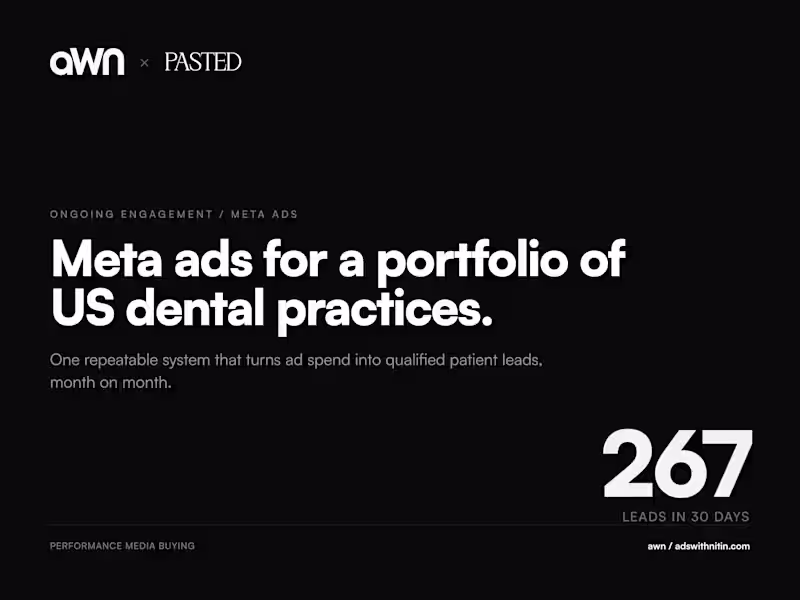 Cover image for Meta Ads Optimization for Dental Practices - PASTED