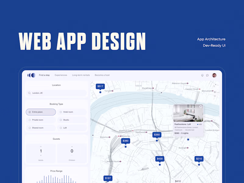 Cover image for Web App & Dashboard Design