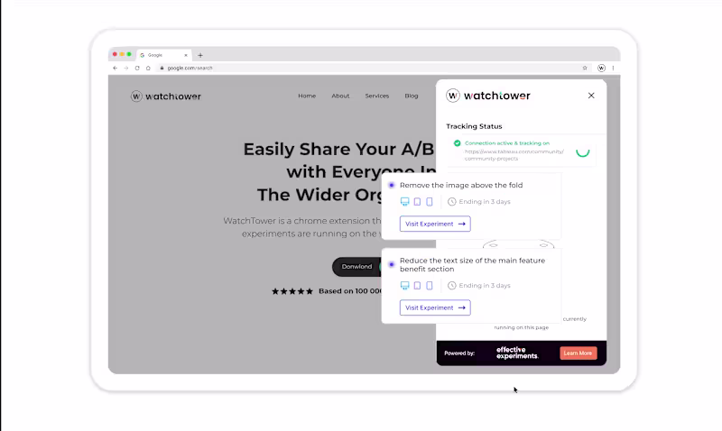 Cover image for Watchtower browser extension for Effective