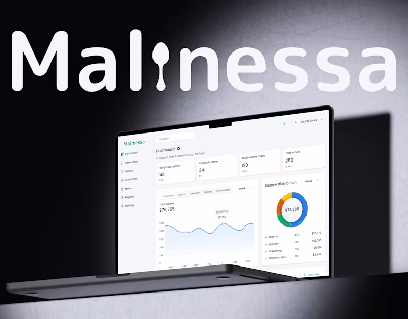 B2B web platform for restaurant management