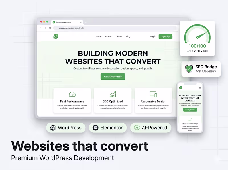Cover image for AI-Powered WordPress Website Built to Convert - 