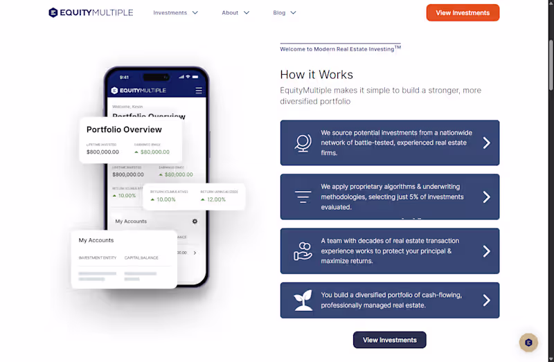 Cover image for  EquityMultiple AI-Driven Real Estate Assistant