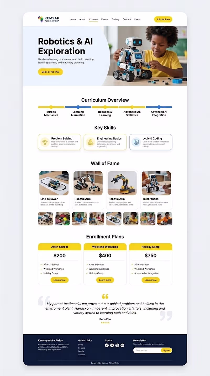 Cover image for I created A landing page