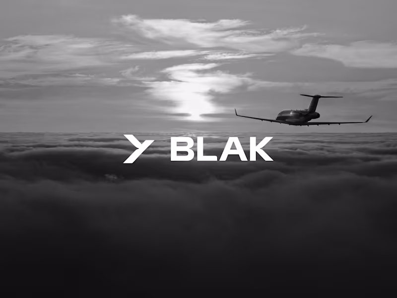 Cover image for BLAK Private Aviation |  Brand Identity & Website Design