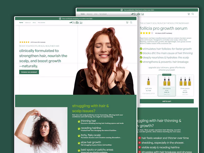 Cover image for Follicia – Hair Serum Shopify