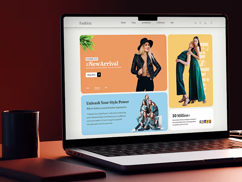 Cover image for Fashion Ecommerce Web Design