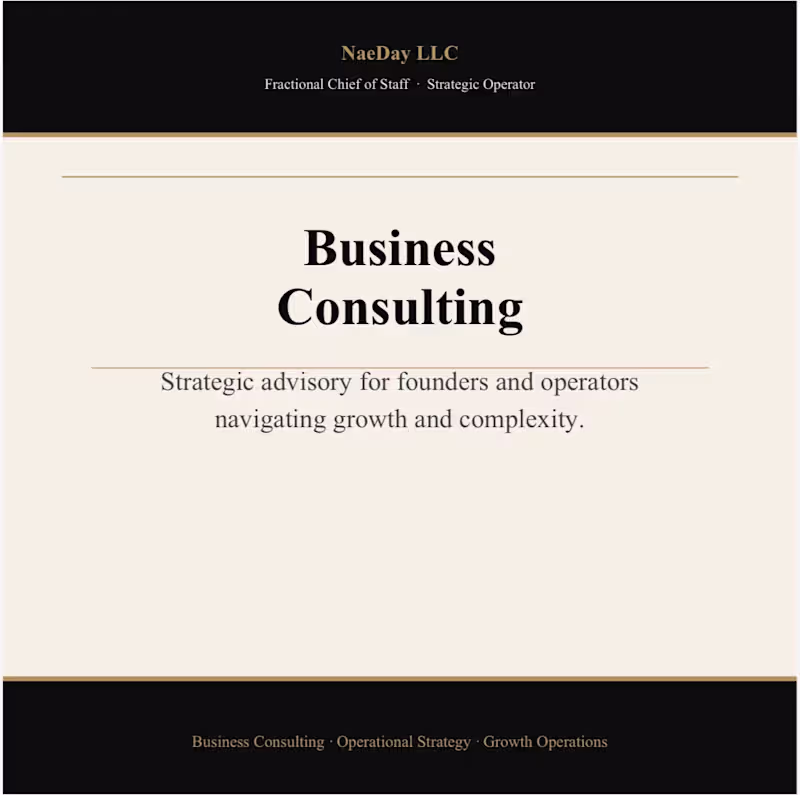 Cover image for Business Consulting 