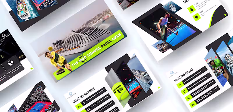 Cover image for Padel Tournament on Cruise – Pitch Deck Design