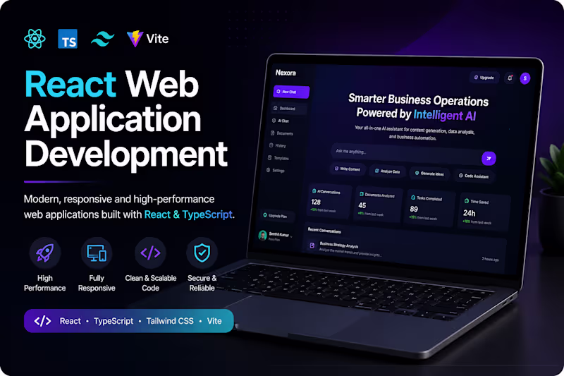 Cover image for React Web Application Development 