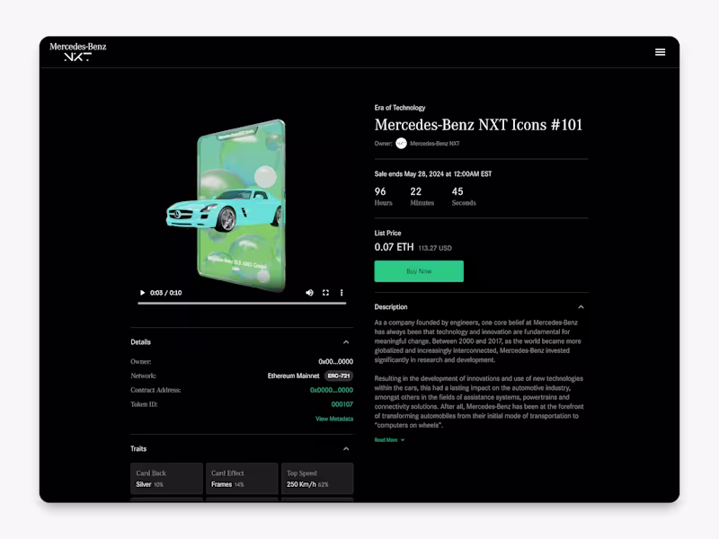 Cover image for Mercedes-Benz NXT Collection