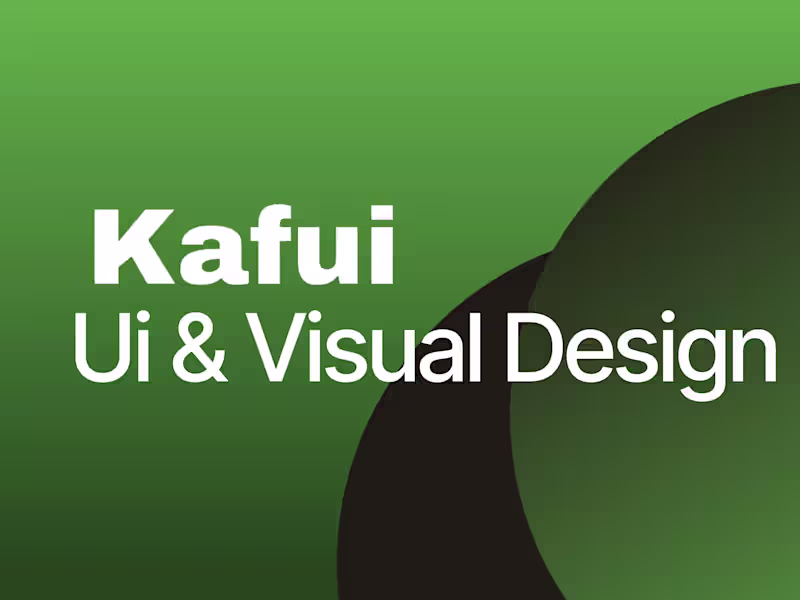 Cover image for UI & Visual Design