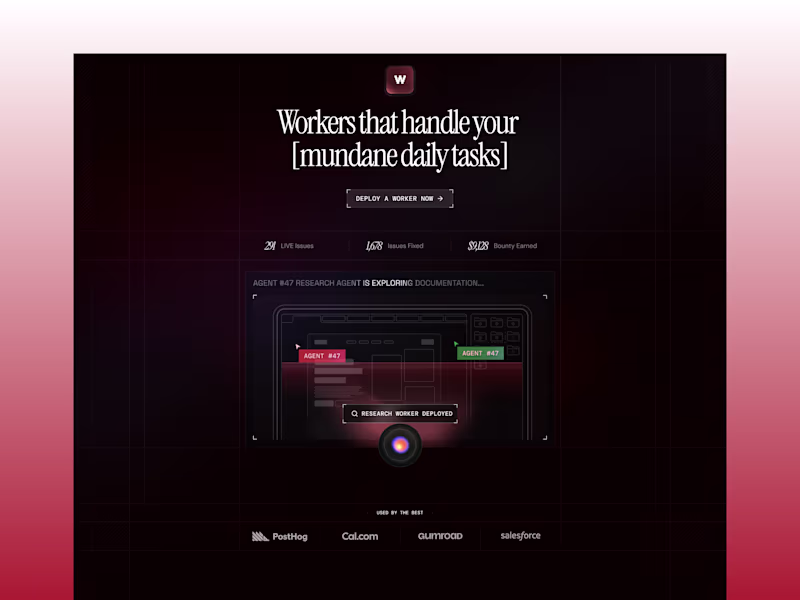 Cover image for Workers.io Landing Page Webflow Development