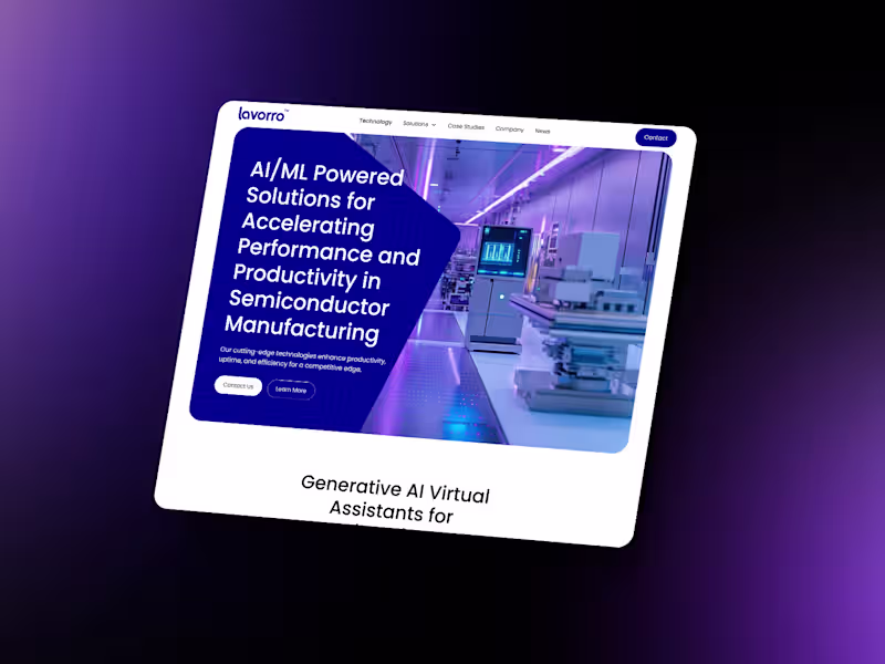 Cover image for Lavorro, a leader in Silicon Smart Manufacturing solutions