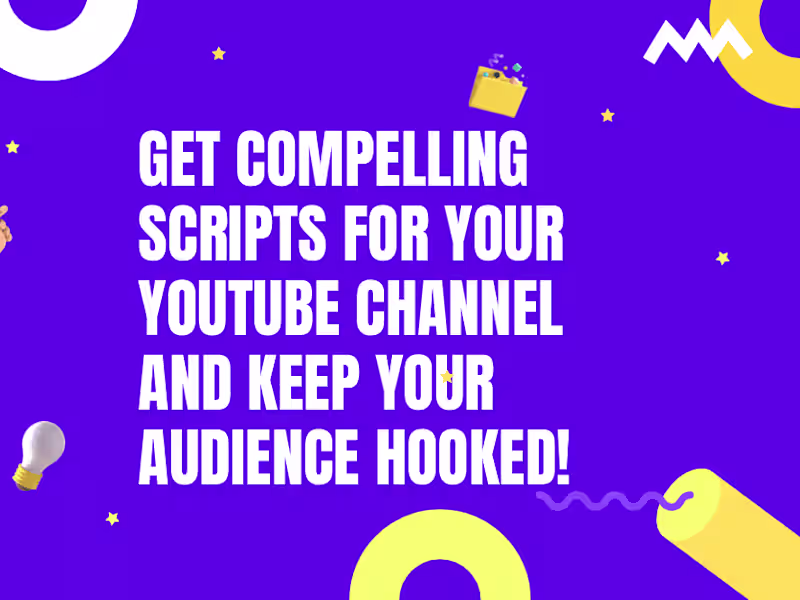 Cover image for I’ll write an engaging YouTube script for your channel