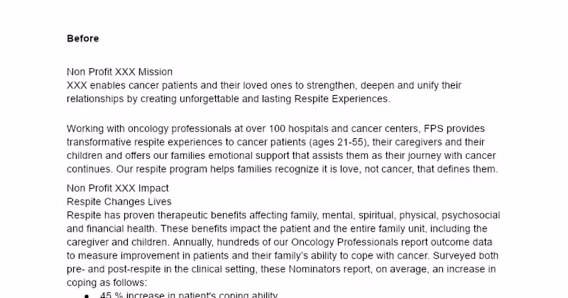 Cover image for Non Profit XXX Mission Clarity Enhancement