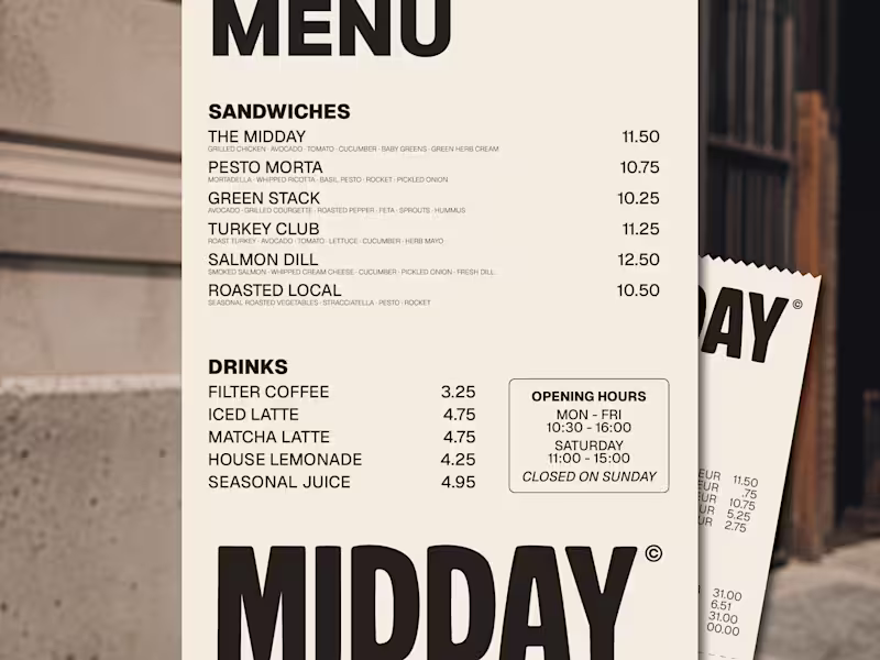 Cover image for MIDDAY | Visual Identity System

The