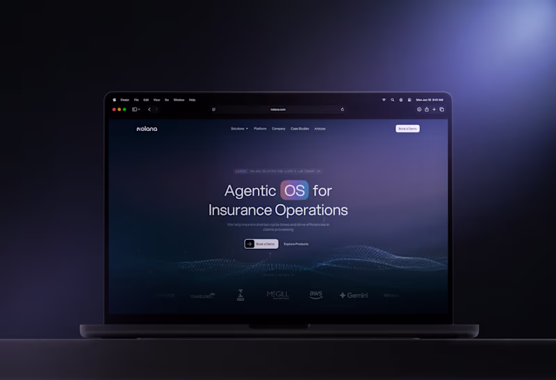 Cover image for Nolana AI: Enterprise Framer Site for an Insurance AI Platform