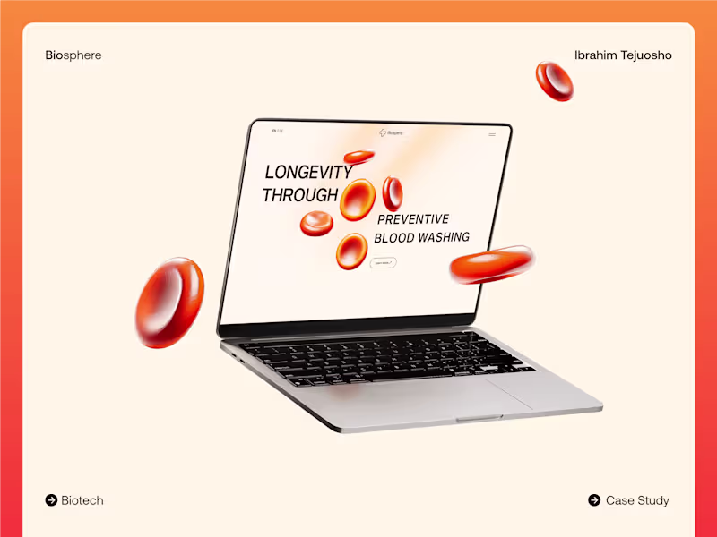 Cover image for Biospere Hub Website Design