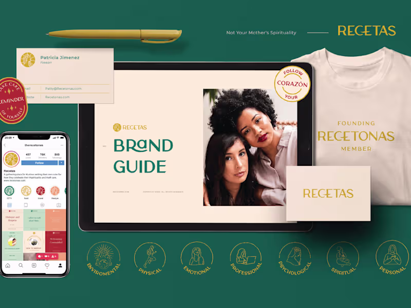 Cover image for Recetas case study – Palm & Palma Design Studio