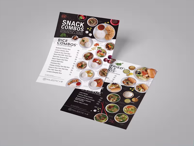 Cover image for Majestic Restaurant — Combo Menu
