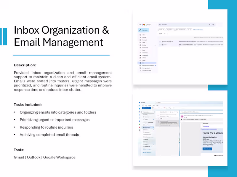 Cover image for Inbox Organization & Email Management