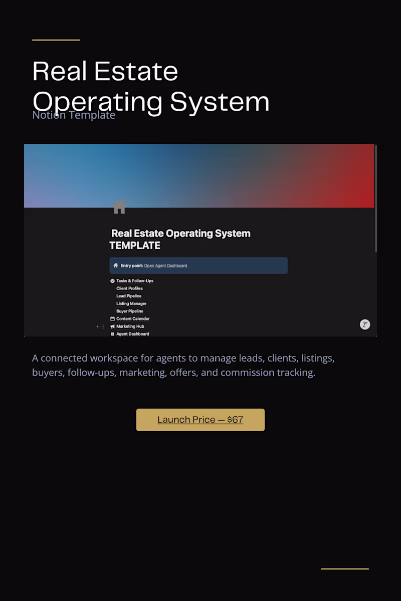 Cover image for Real Estate CRM & Operational Workflow Architecture