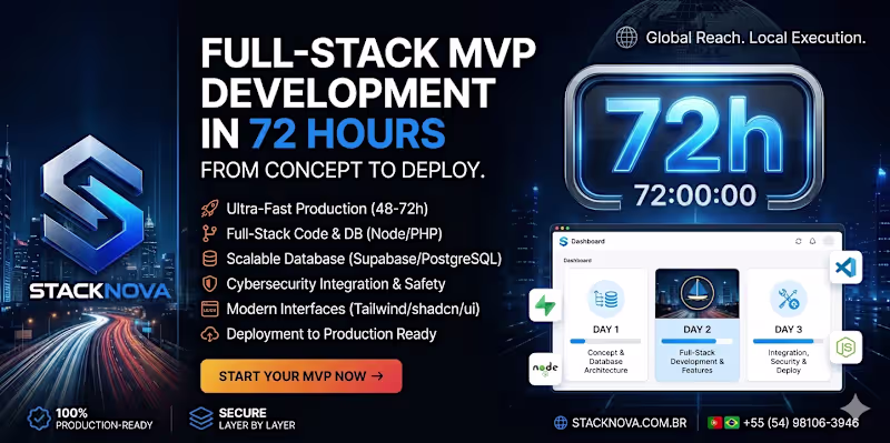 Cover image for Full-Stack MVP Development in 72 Hours