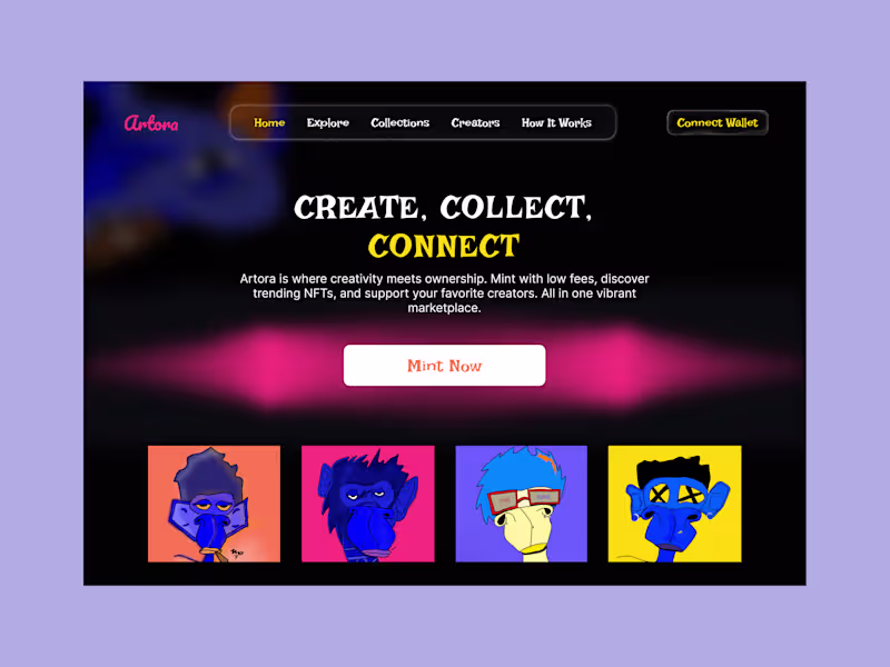 Cover image for Web3 NFT website design
