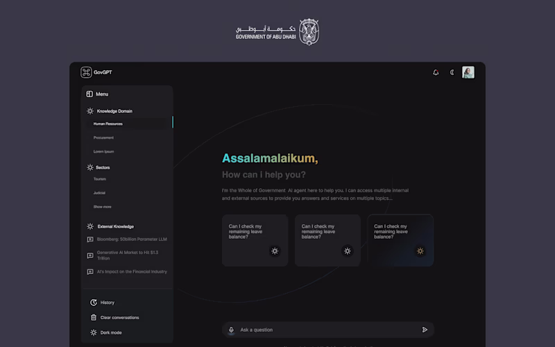 Cover image for Designing GovGPT: Abu Dhabi's AI Platform