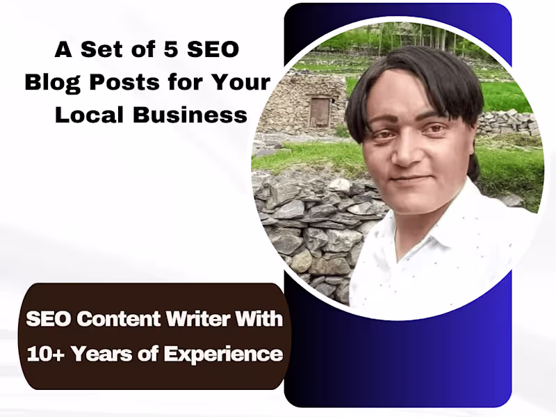 Cover image for A set of 5 SEO blog posts (700 words each)