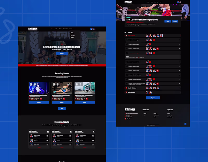 Cover image for RMN Events - Wrestling Management Website