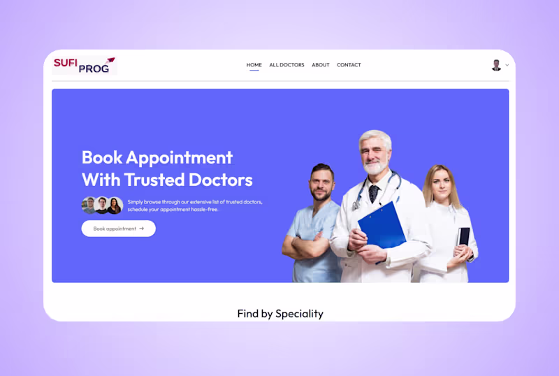Cover image for Hospital Appointment Booking System with