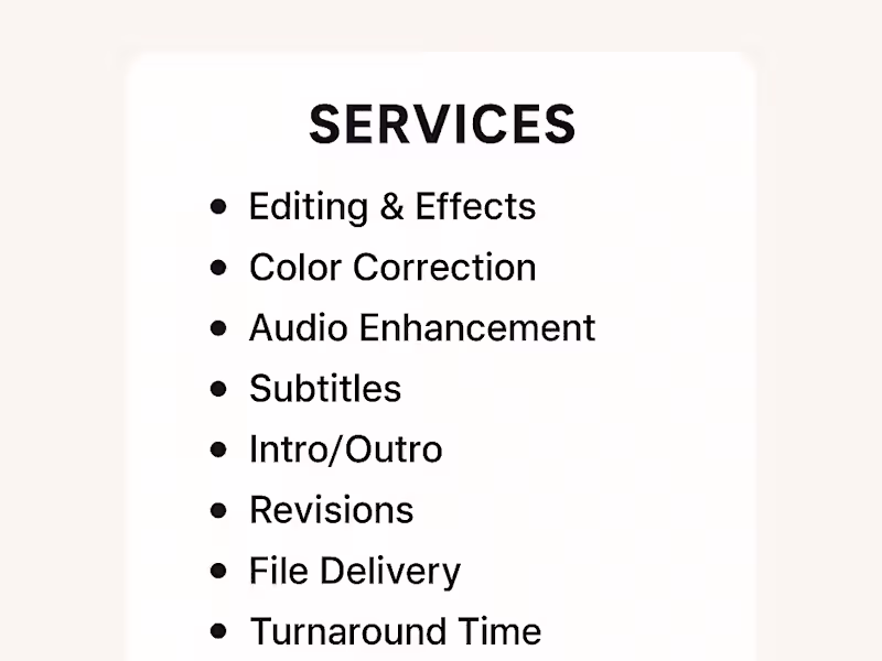 Cover image for i will do professional video editing for promotional videos