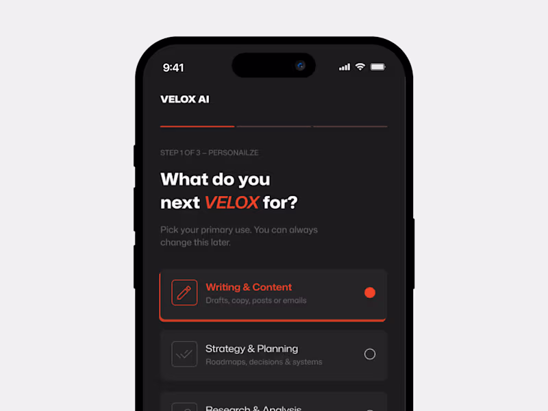Cover image for AI App onboarding screen!