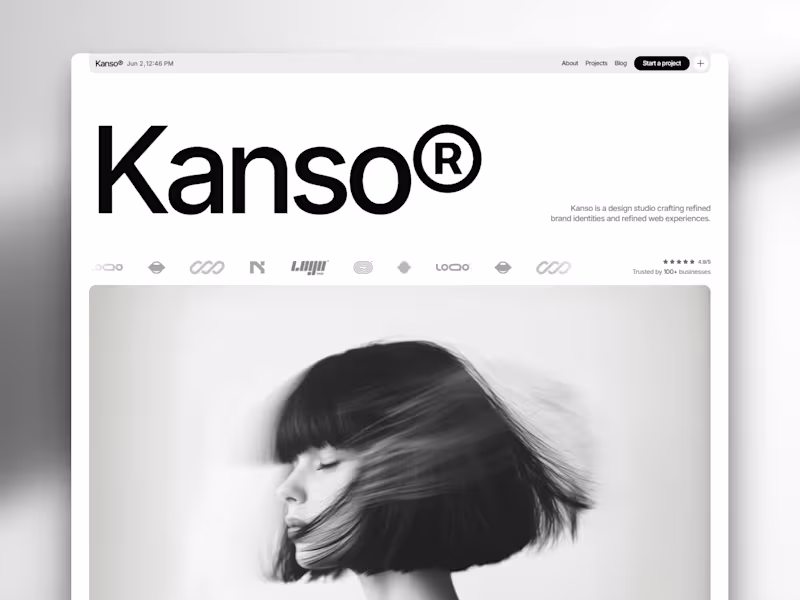 Cover image for Kanso - Design Agency Framer Template