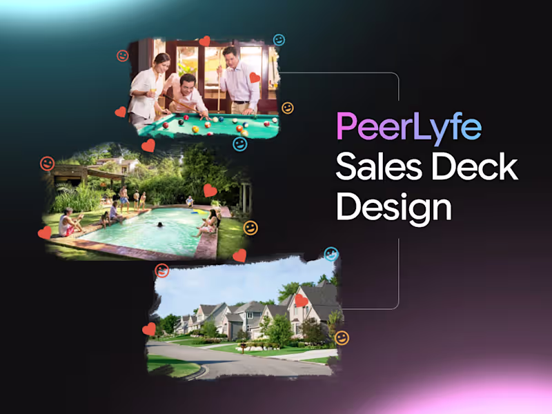 Cover image for PeerLyfe Sales Presentation Design