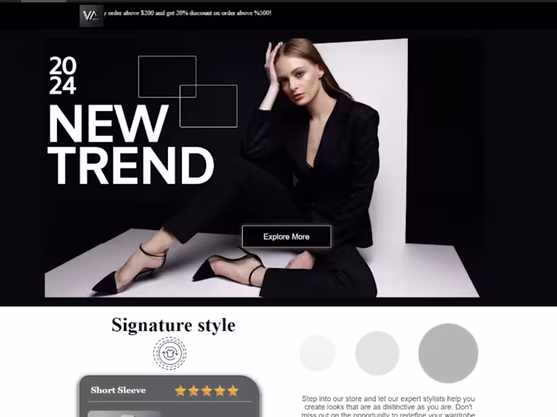 Cover image for Viva Fashion Ecommerce Website Redesign