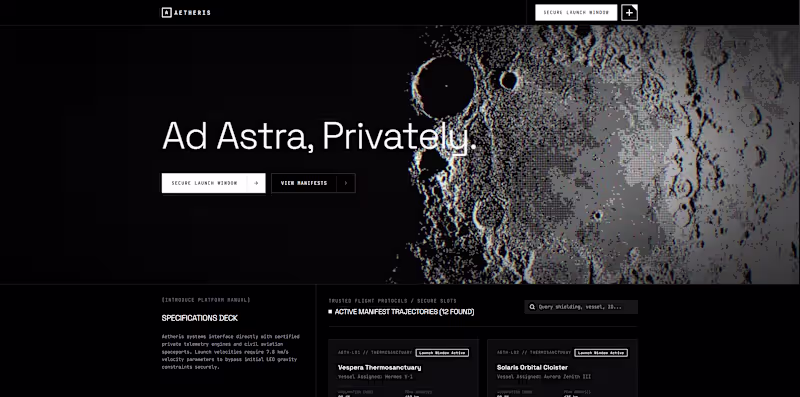 Cover image for Aetheris — Private Orbital Lodging Platform