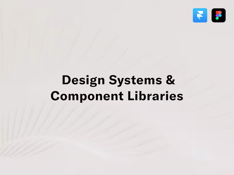 Cover image for  Design Systems & Component Libraries