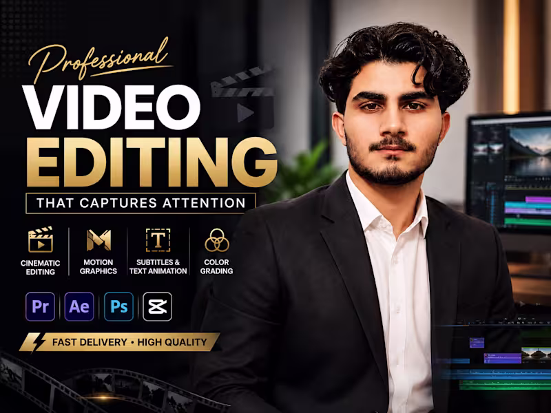 Cover image for Professional Short Form Video Editing & Motion Graphics