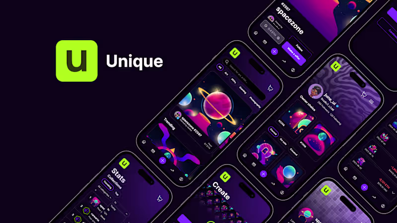 Cover image for [UI/UX/Brand] 🌠 Unique Mobile App 