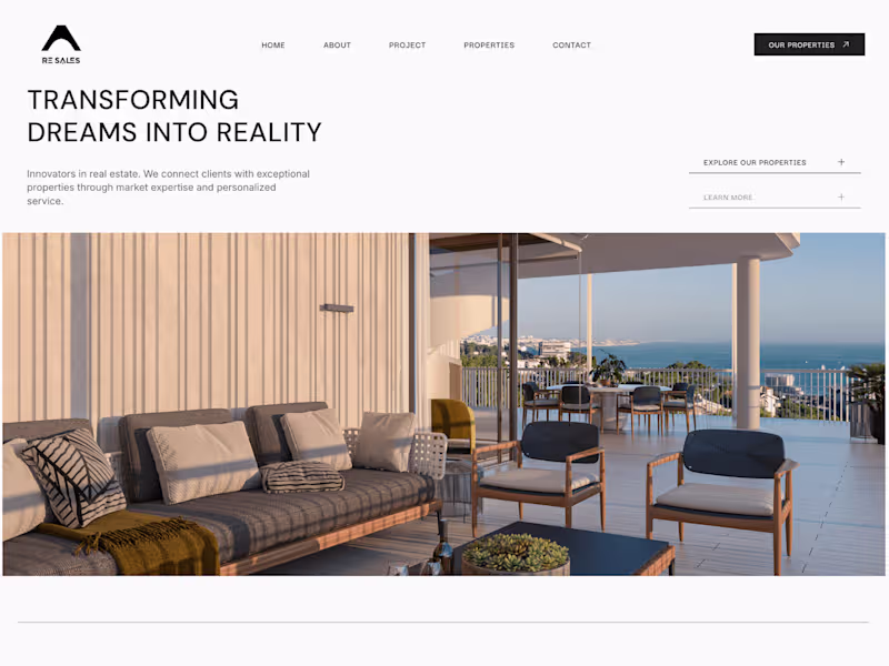 Cover image for Luxury Real Estate Web Platform for RE Sales